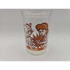 Vintage Tom and Jerry Cup The Movie Welch's 1993 Collector Glass Jelly Jar Cup